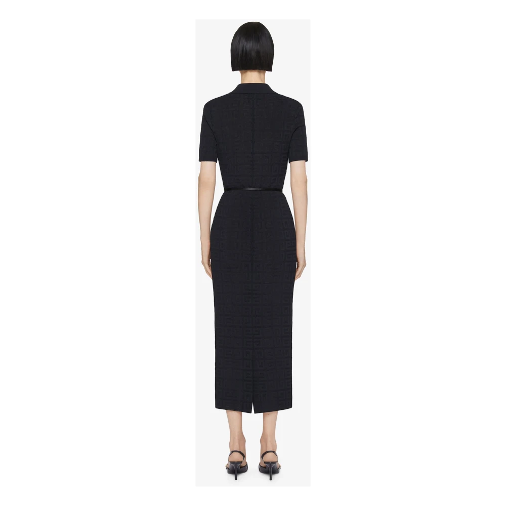 Givenchy Voyou Polo Stijl Jurk Black Dames