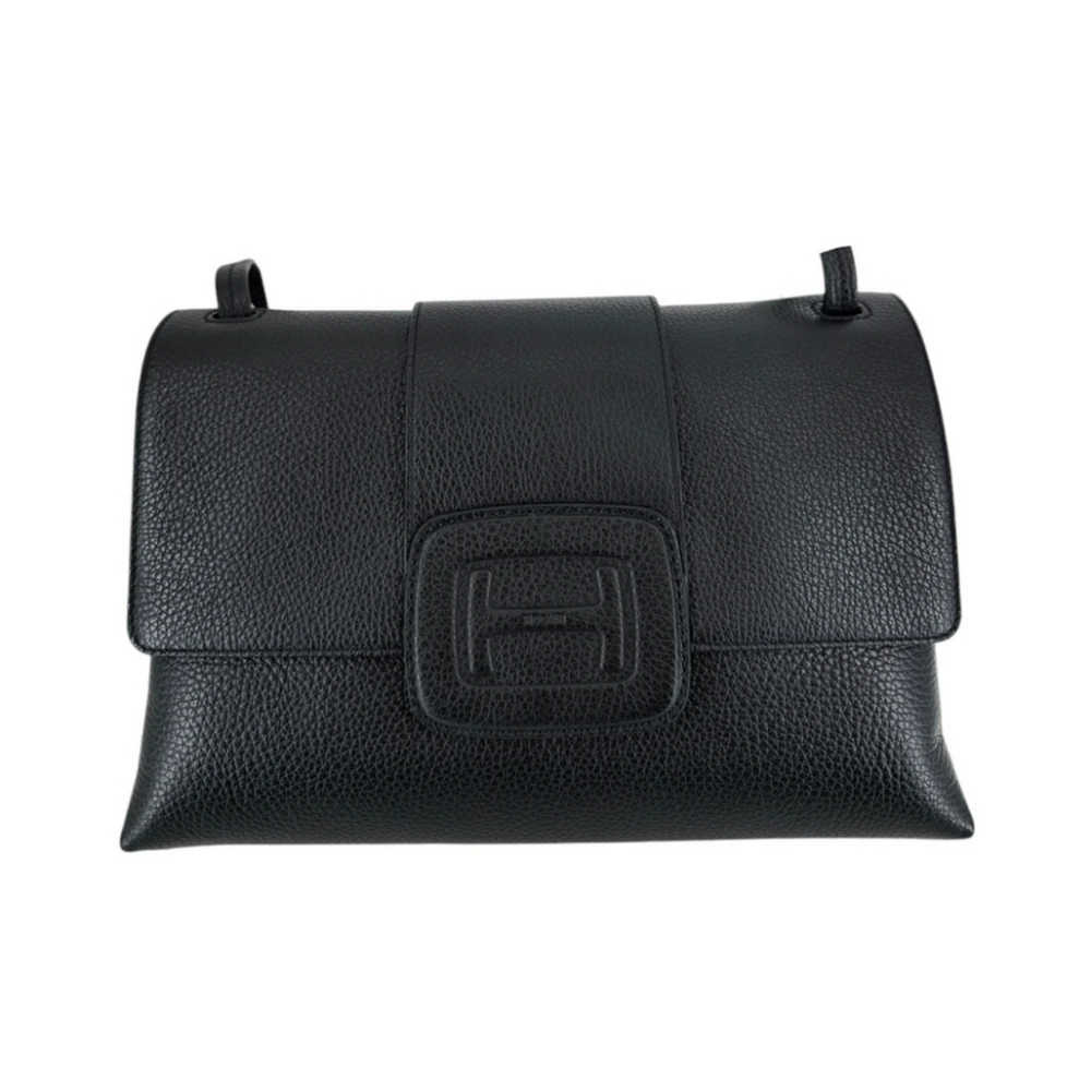 Hogan Zwarte Baguette Stijl Handtas Black Dames