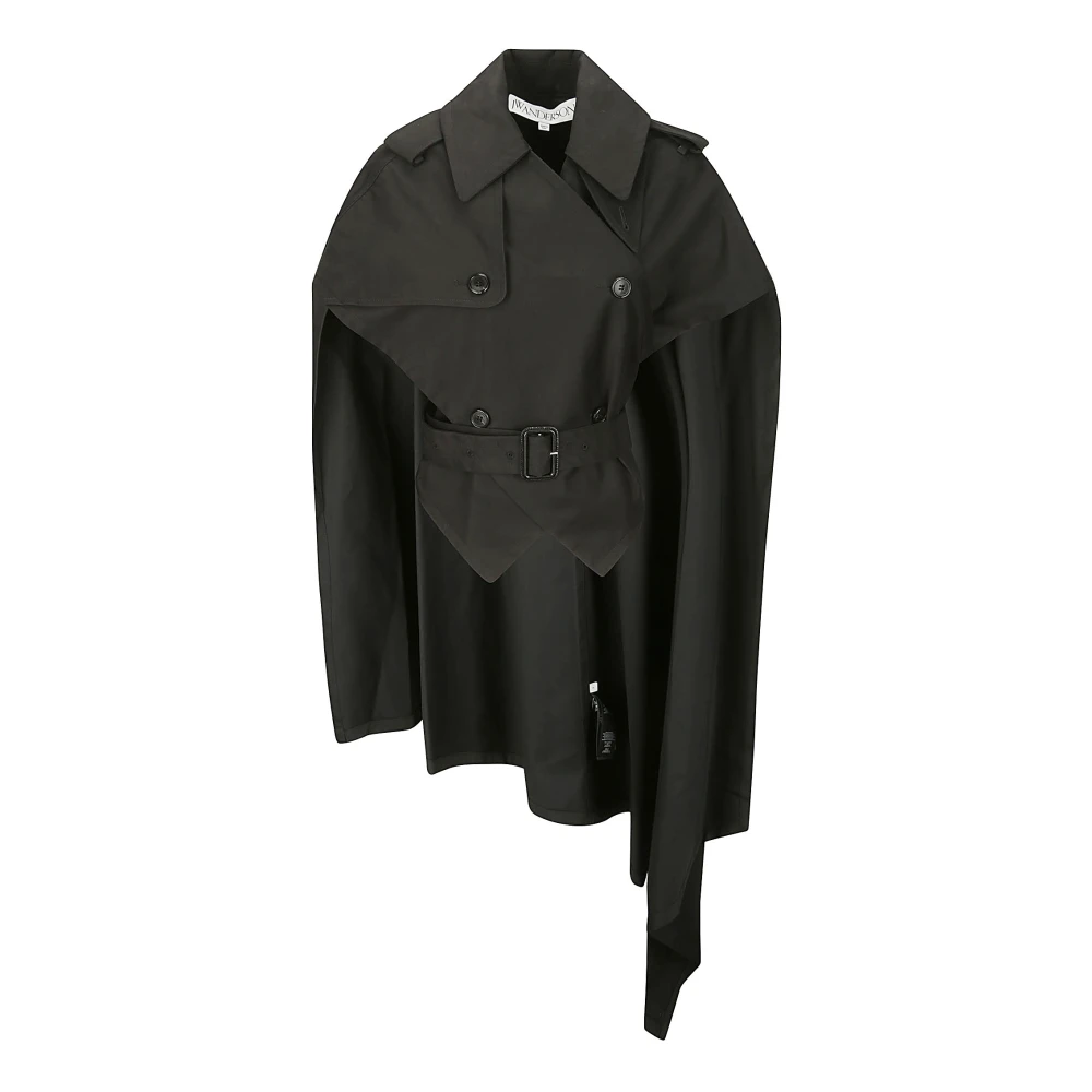 JW Anderson Trench Cape Jas Black Dames