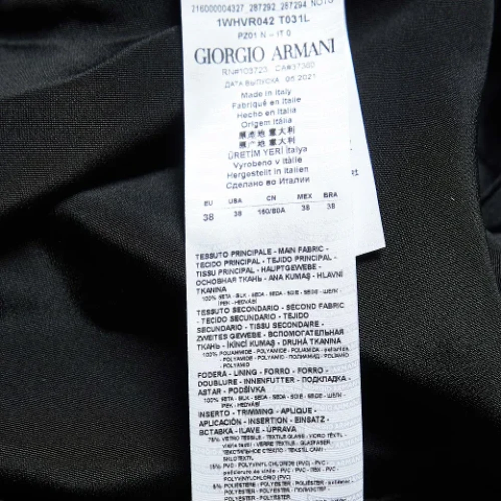 Armani Pre-owned Tulle dresses Black Dames
