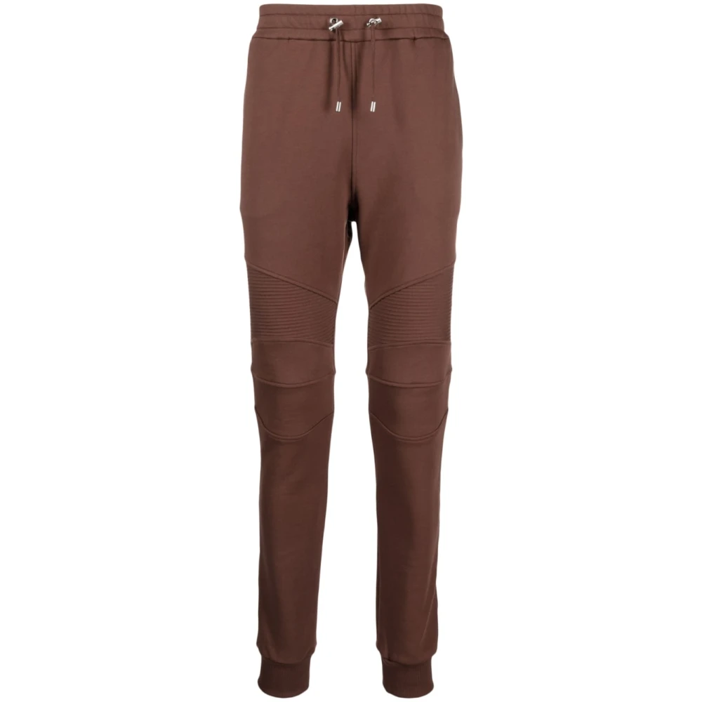 Balmain Brown Stylish Slim Fit Joggers - Male - Sweatpants - M - Trousers