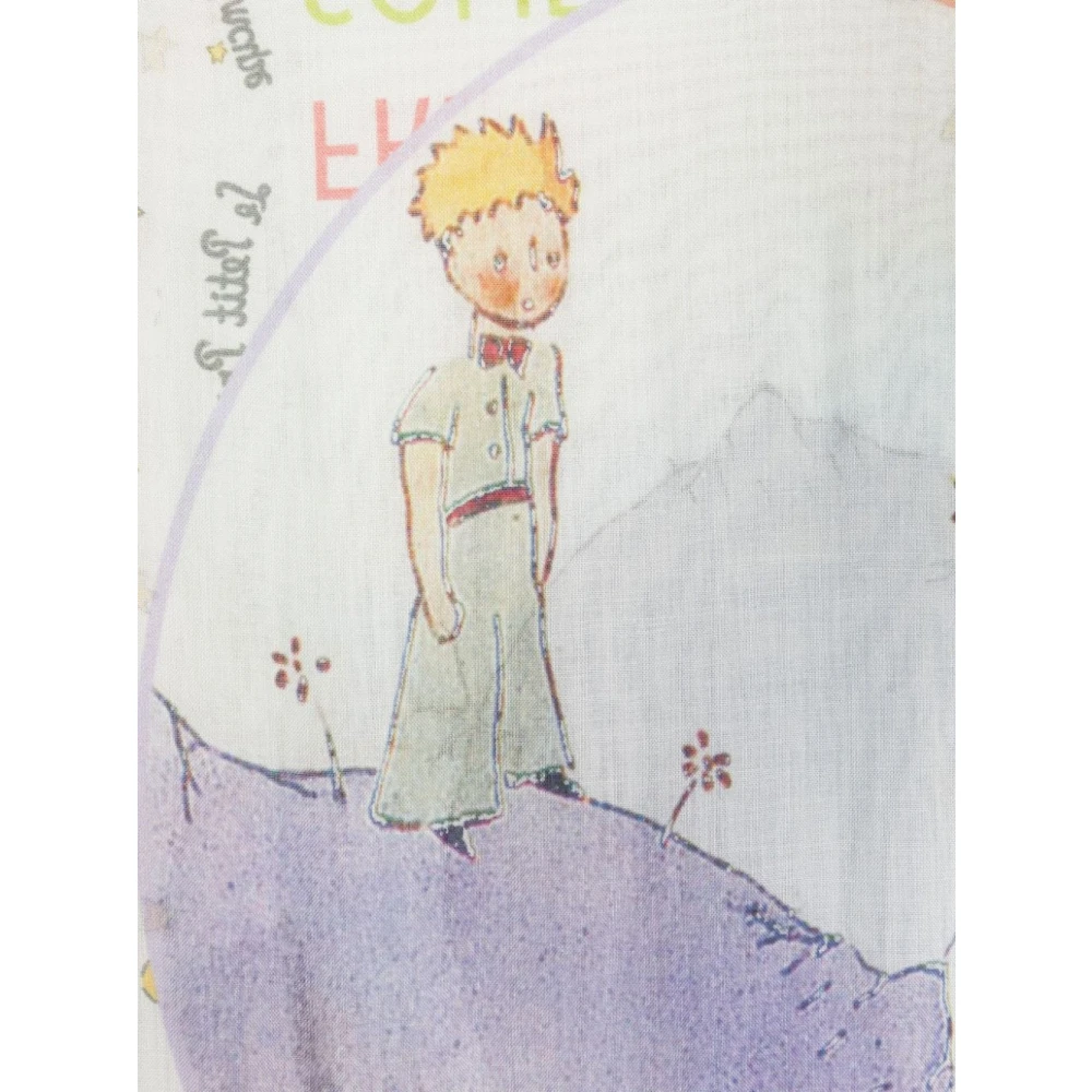 Faliero Sarti 80-jarig jubileum Multicolor Sjaal met Little Prince Print Multicolor Dames