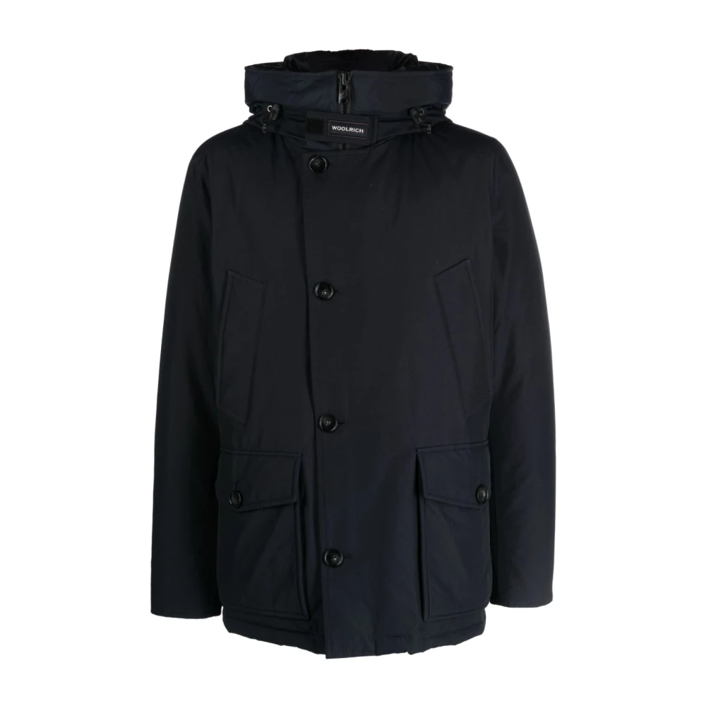 Woolrich Blauwe Gewatteerde Donsjas Blue Heren