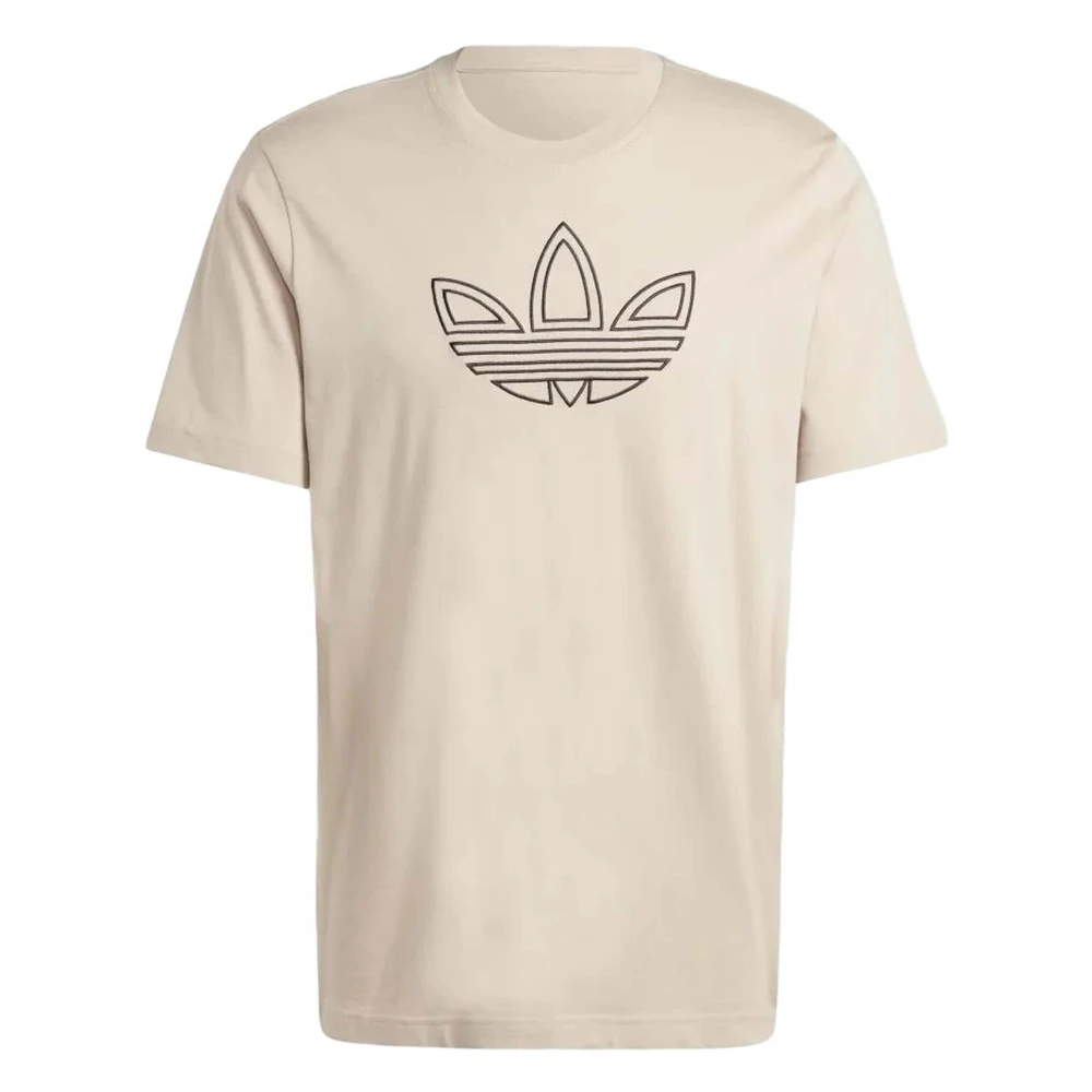 Adidas Outline T-shirt Beige Heren