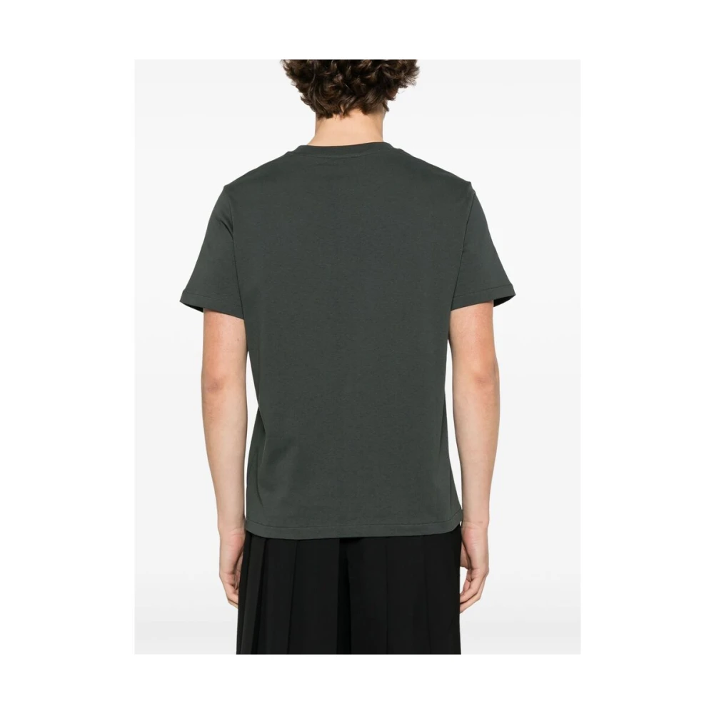 A.p.c. Geborduurd Logo Crew Neck T-shirt Gray Heren