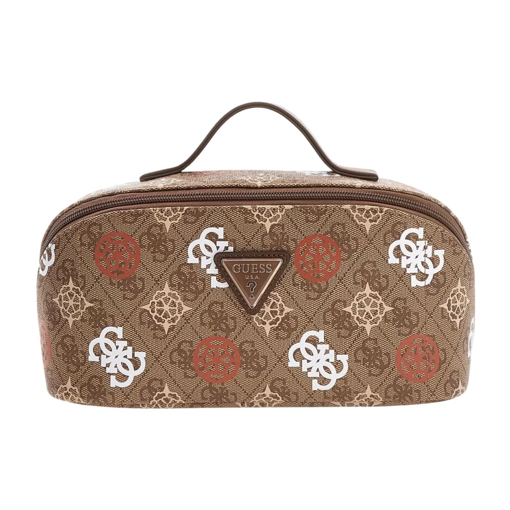 Guess Women's Brown Eliette Toiletry Tra - Handbags - One Size - Bags