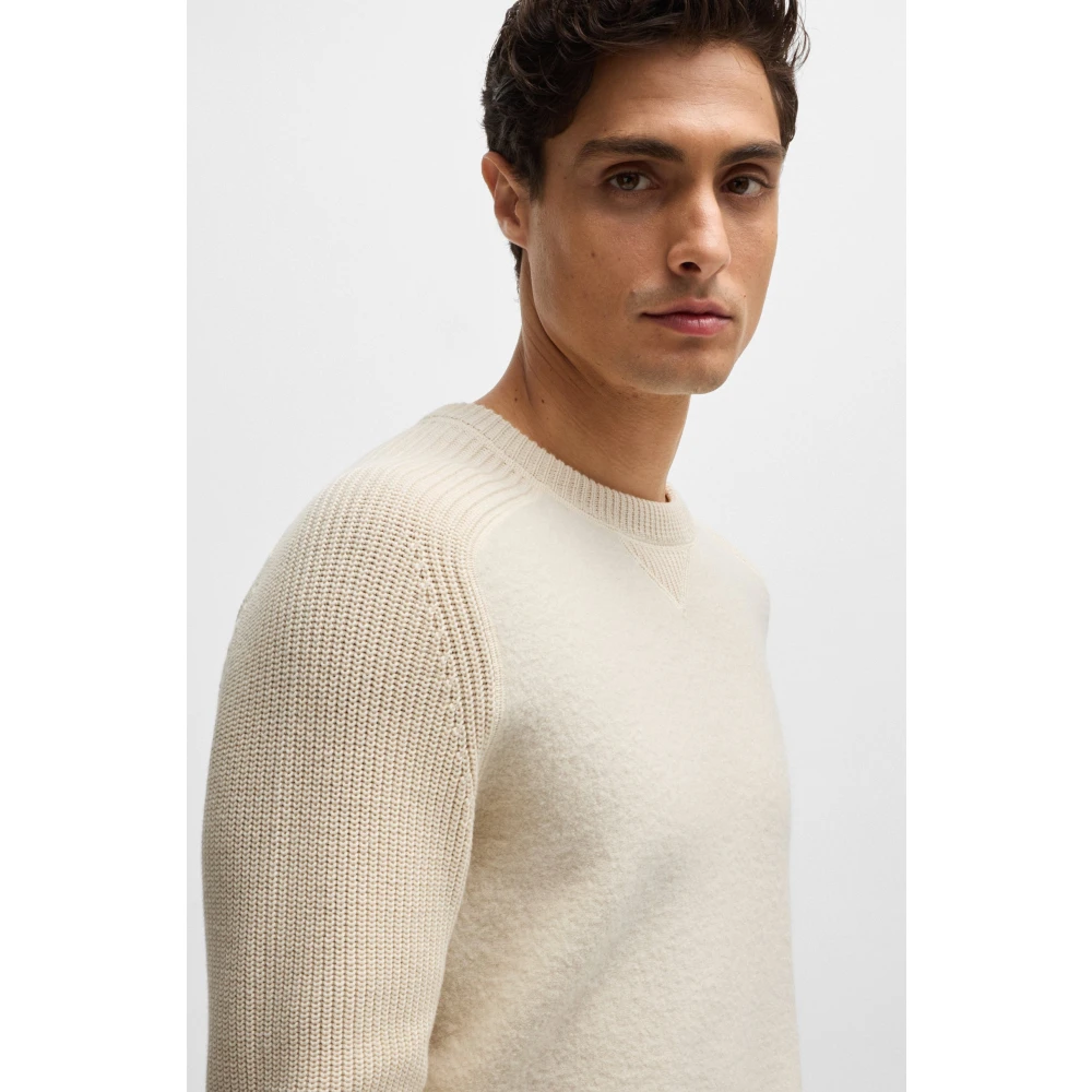 Hugo Boss Stijlvolle Pullover Sweater Beige Heren
