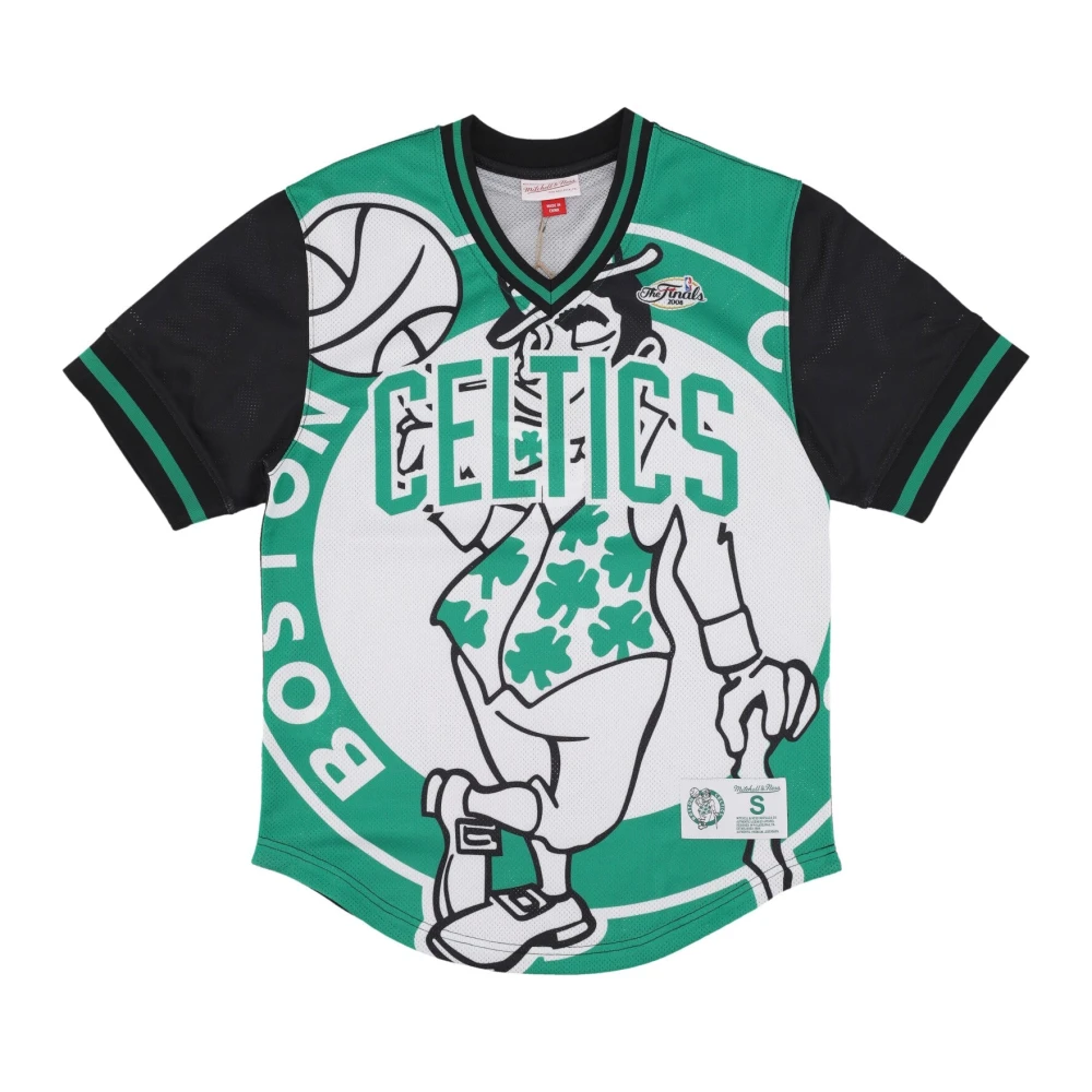 Mitchell & Ness Boston Celtics Mesh V-neck Jacket Green Heren