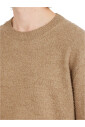 pull-beige-en-laine-coton-a-col-rond