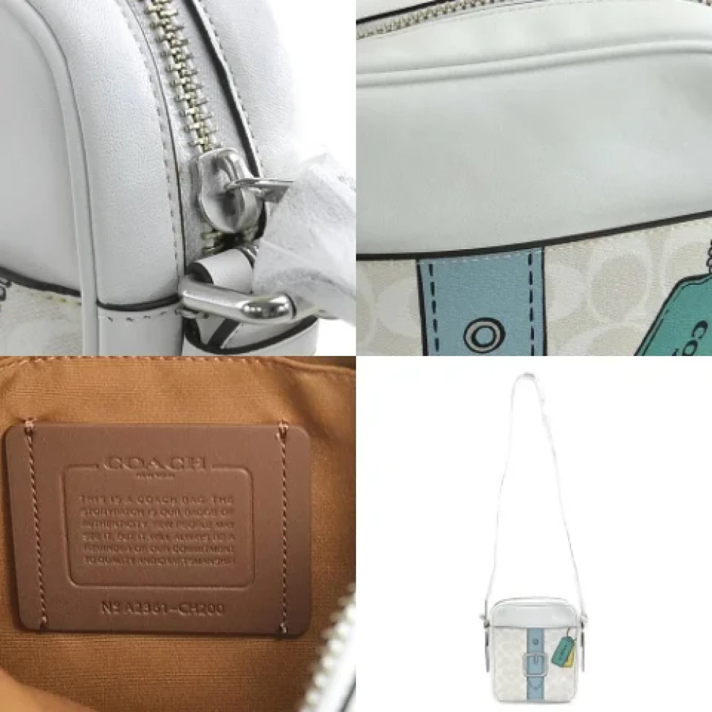 Coach Pre-owned Leather shoulder-bags White Dames