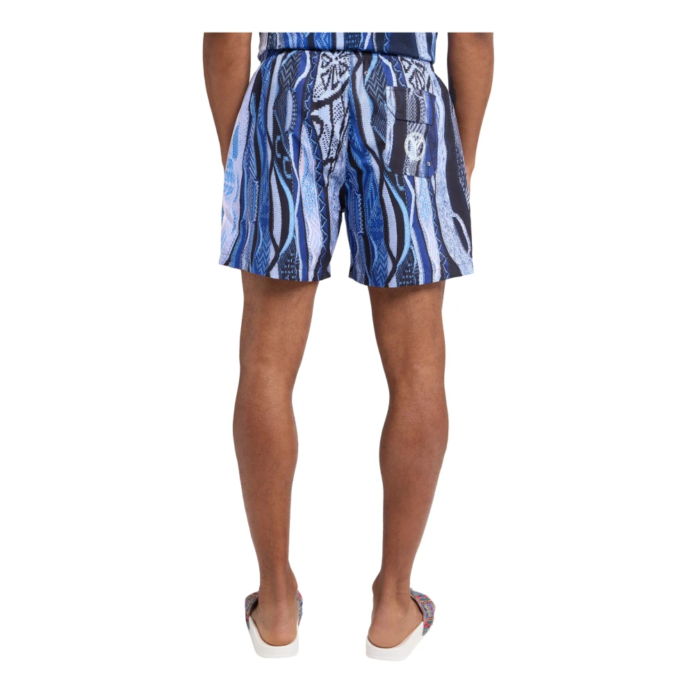 carlo colucci Sporty Beach Volleyball Surfing Swim Shorts Multicolor Heren