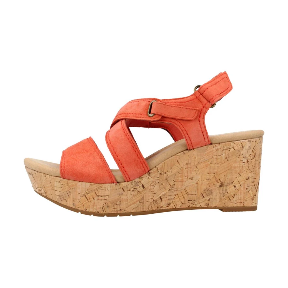 Clarks Wedges Orange Dames