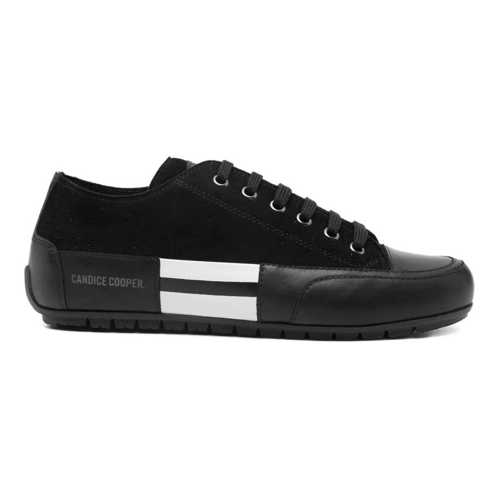 Candice Cooper Rock Patch Suede Sneakers Dames Schoenen Zwart