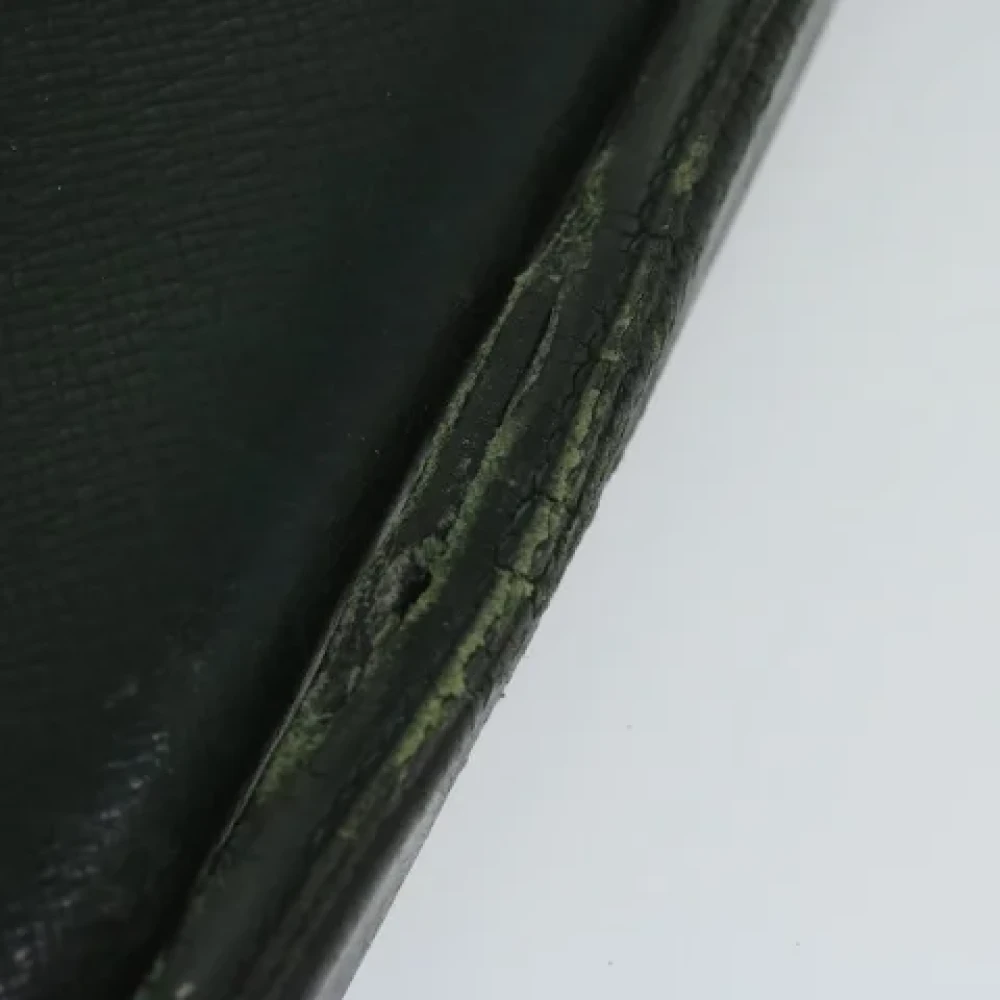 Louis Vuitton Vintage Pre-owned Leather briefcases Green Dames