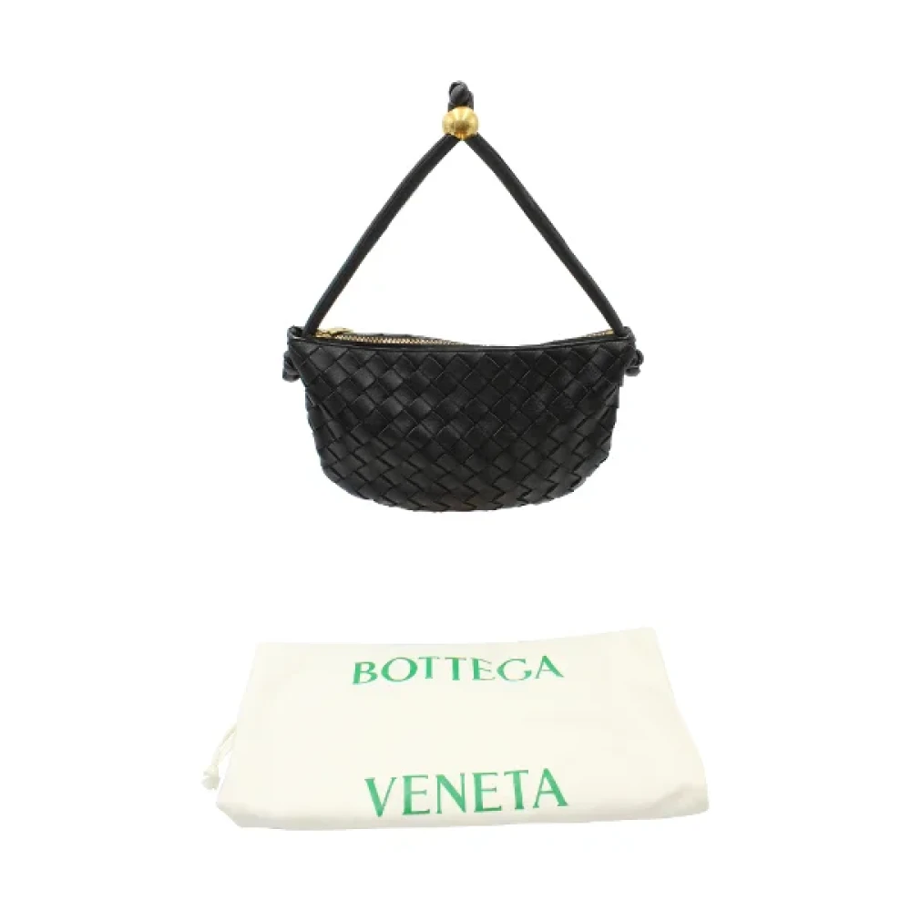 Bottega Veneta Vintage Pre-owned Leather bottega-veneta-bags Black Dames