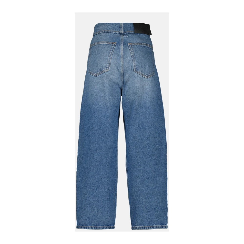 MM6 Maison Margiela Blauwe Denim Grote Jeans Blue Dames