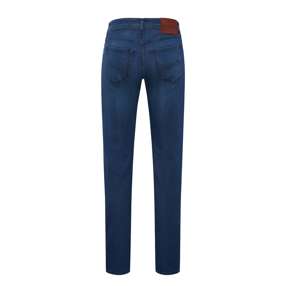 Jacob Cohën Slim Fit Blauwe Jeans Gemaakt in Italië Blue Heren