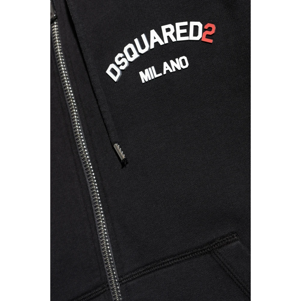 Dsquared2 Rits-sweatshirt Black Heren