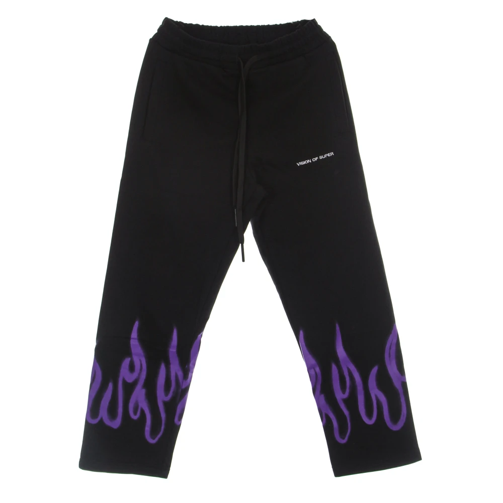 Vision OF Super Flames Spray Lichtgewicht Trainingsbroek Black Heren