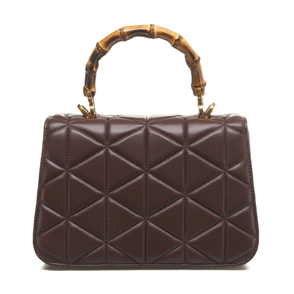 La Carrie Bruine Leren Handtas Lea Stijl Brown Dames