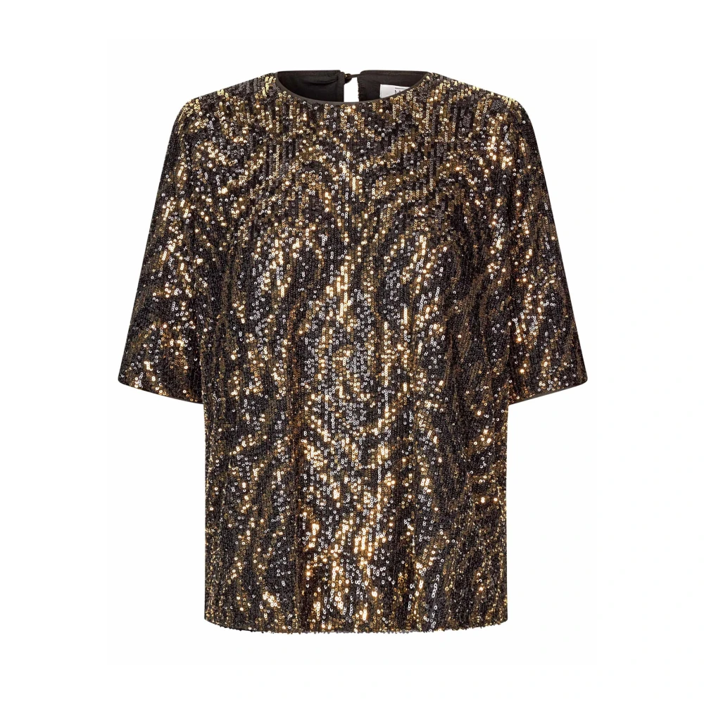 Masai Paillettop & T-shirt Zwart Black Dames
