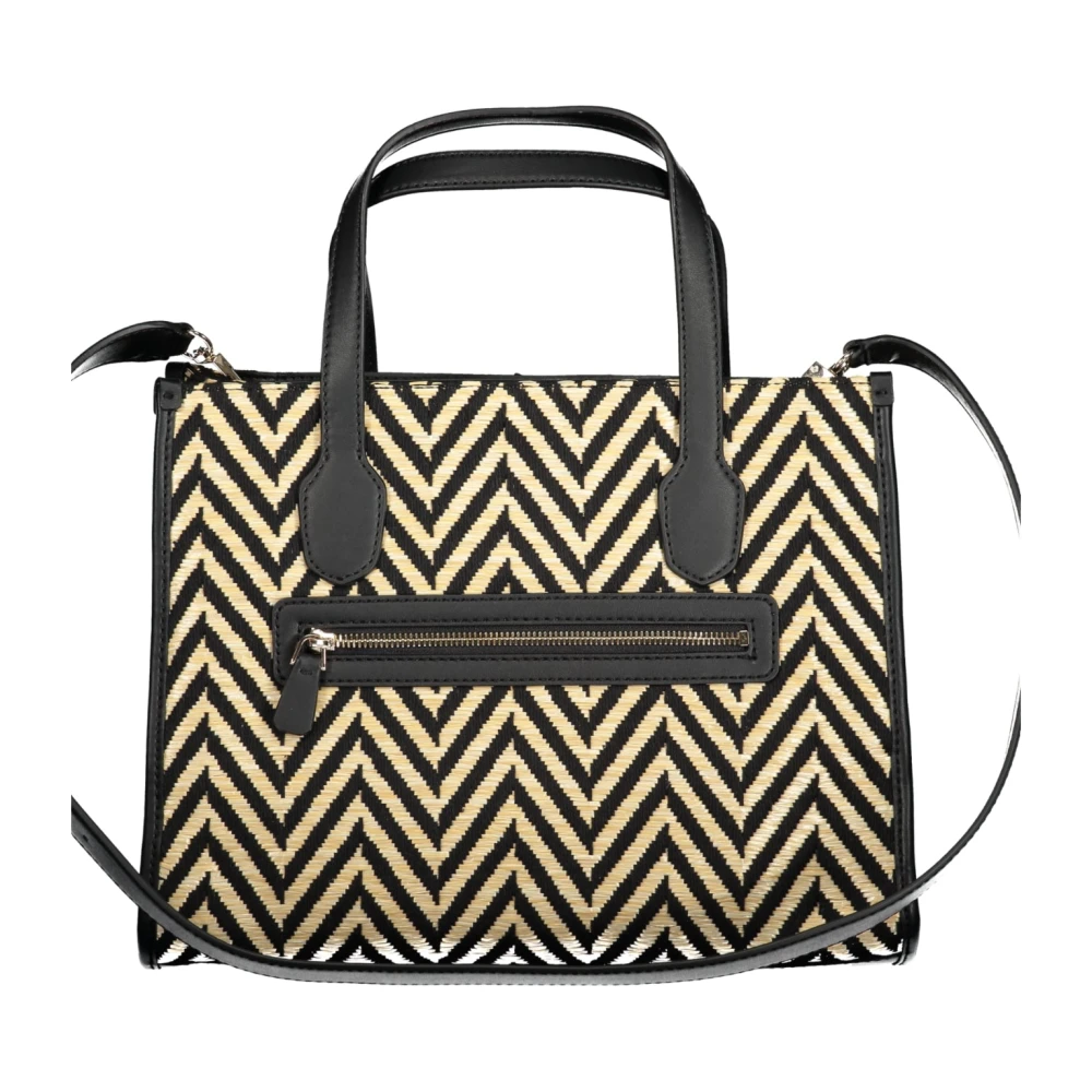 Guess Zwarte Silvana Handtas met Verstelbare Band Black Dames