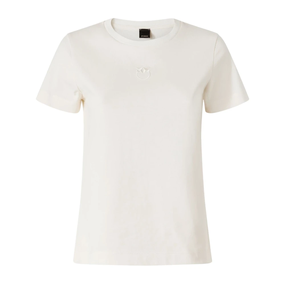 Pinko Women's White T-Shirts, L, Bussolotto T-Shirt