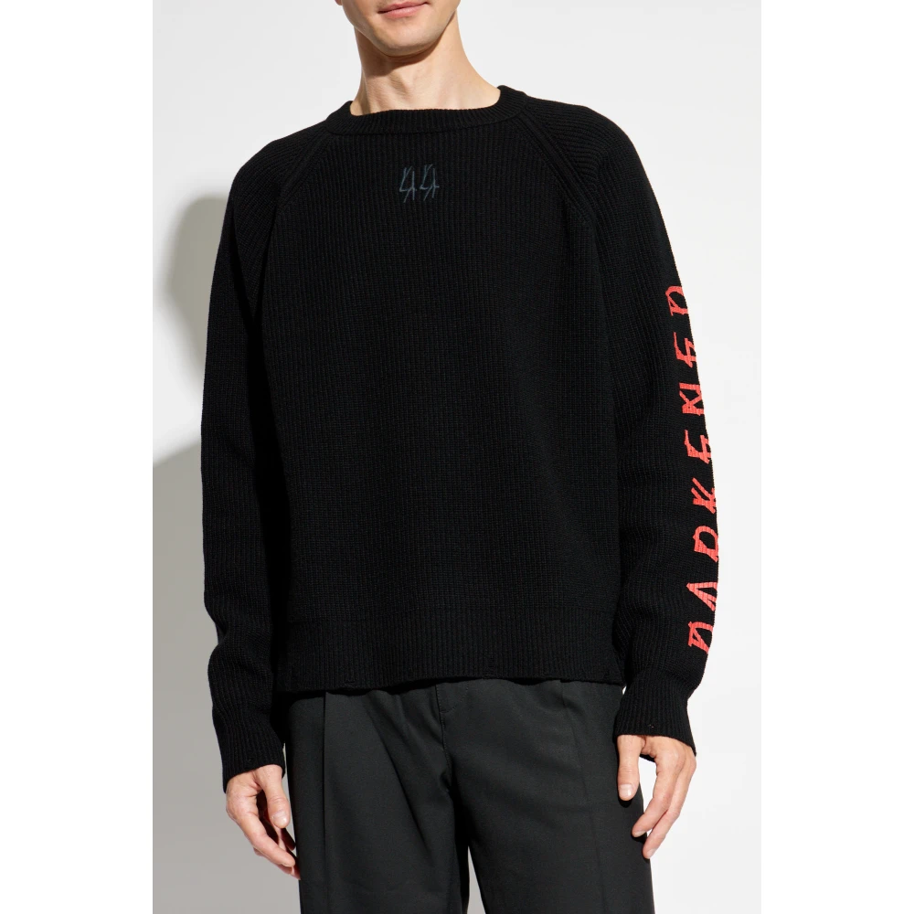 44 Label Group Trui met ronde hals Black Heren