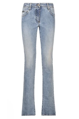 Ljusblå Logo Patch Bootcut Jeans