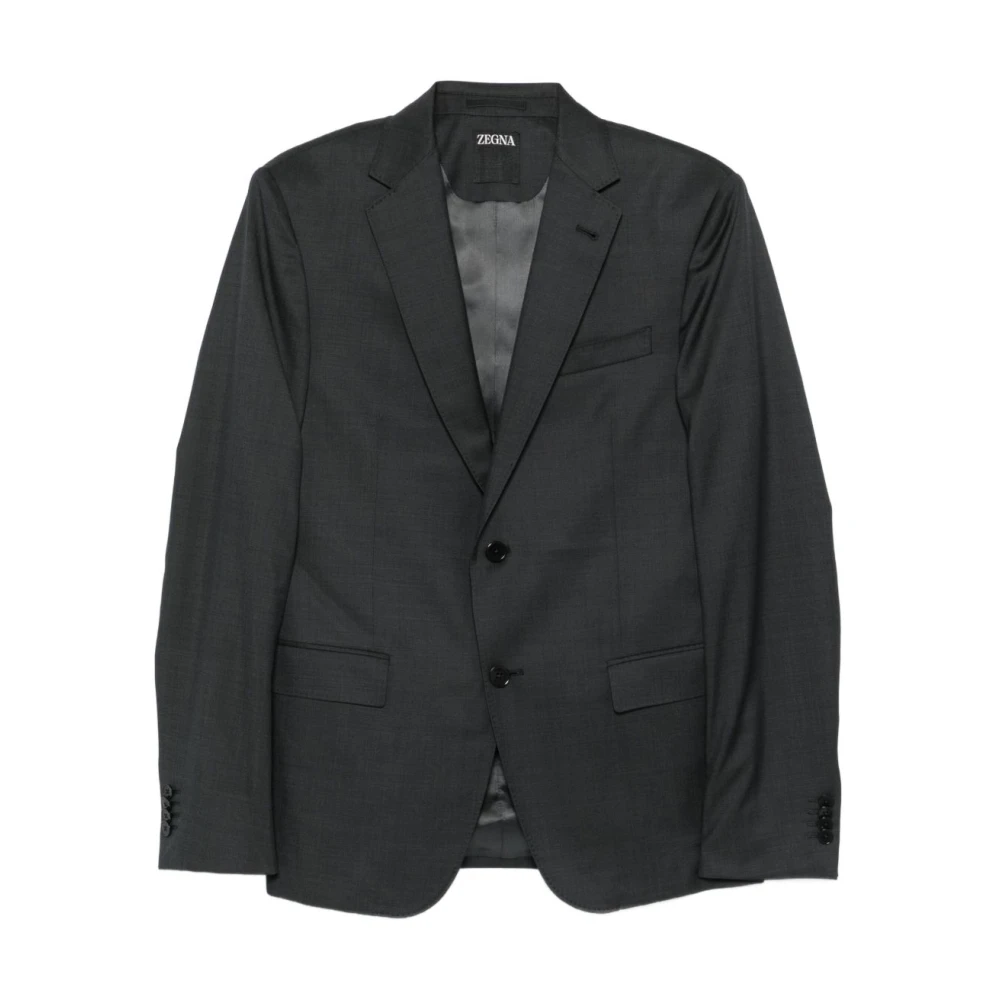 Zegna - Jackets > Blazers - Gray - Zegna - Modalova