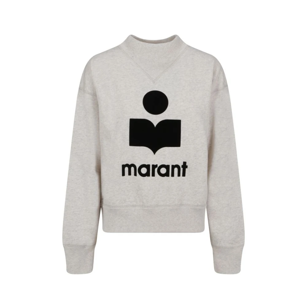Marant Étoile Women's Gray Sweatshirts, Xs, Cotton Moby Sweatshirt With Iconic Logo