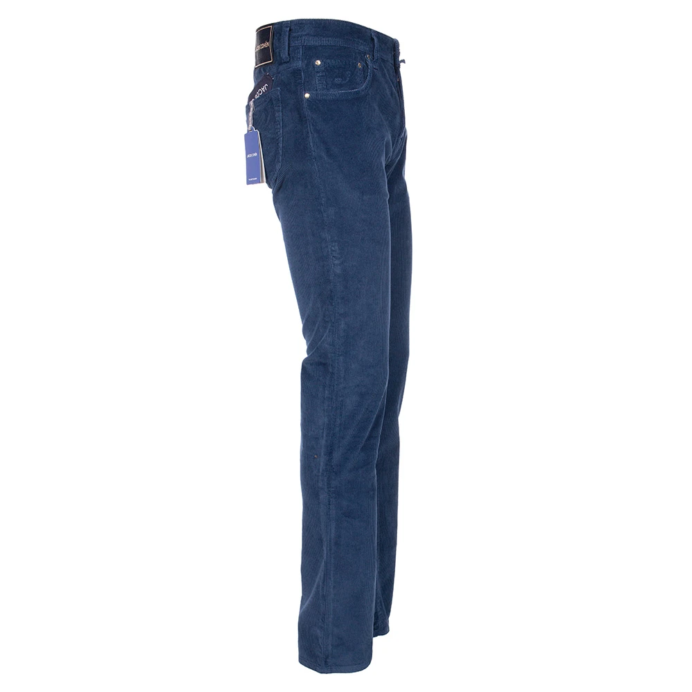Jacob Cohën Slim Fit Bard Jeans met Geborduurd Logo Blue Heren