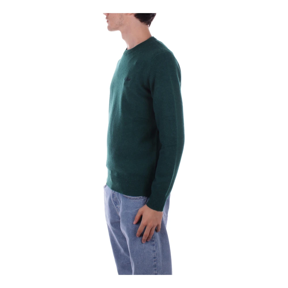 Saint Barth Groene Logo Front Sweater Green Heren