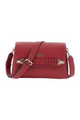 Röd Flap Crossbody Väska