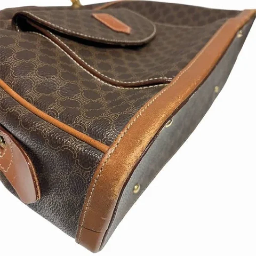 Celine Vintage Pre-owned Leather handbags Brown Dames