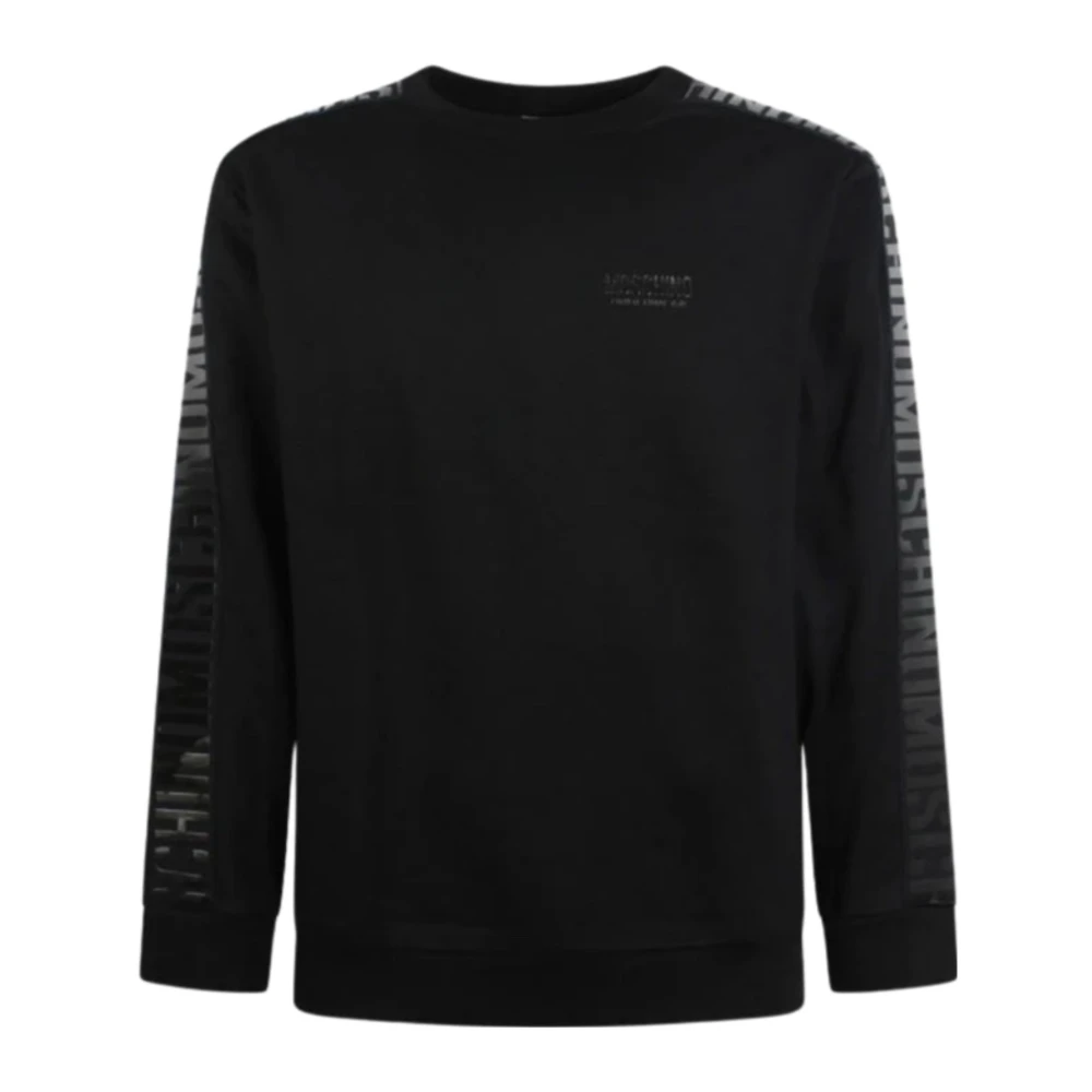 Love Moschino Zwarte Katoenen Sweatshirt voor Heren Black Heren