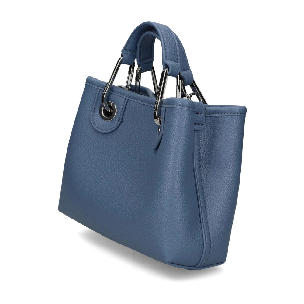Emporio Armani Gedrukte Hertenlogo Handtas Blue Dames