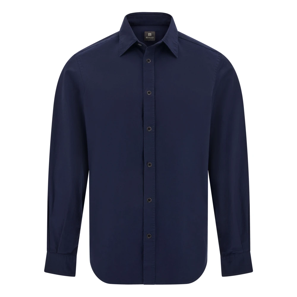 Boggi Milano Herren Blau Shirts, Mgröße: