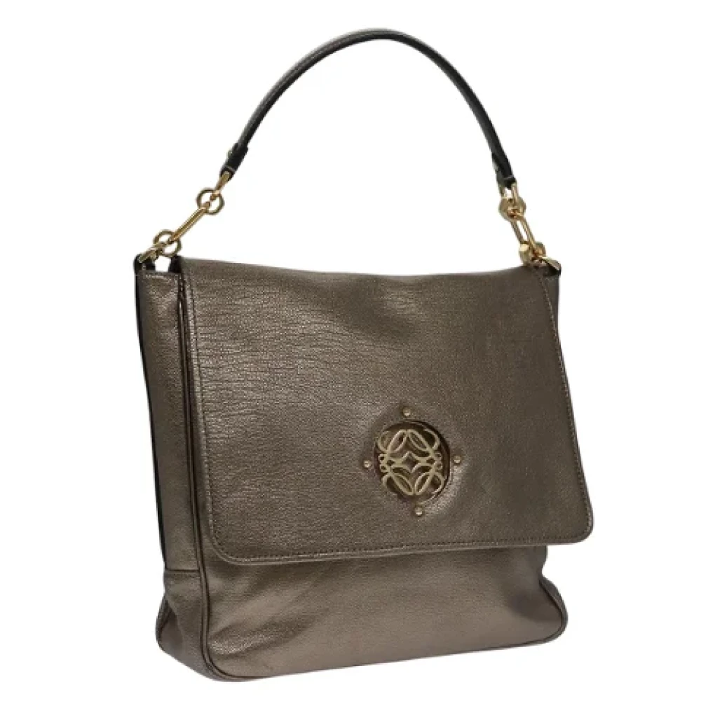 Loewe Pre-owned Leather handbags Brown Dames