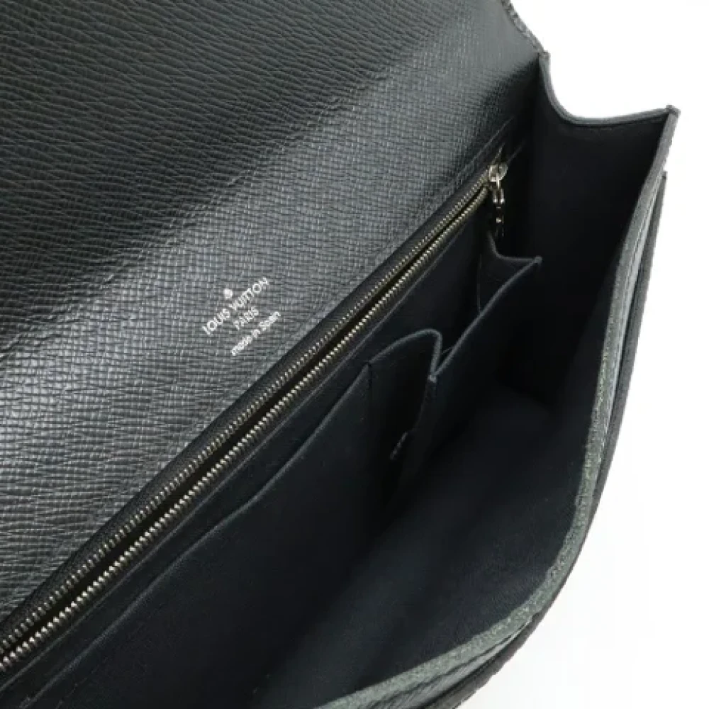Louis Vuitton Vintage Pre-owned Leather clutches Black Dames