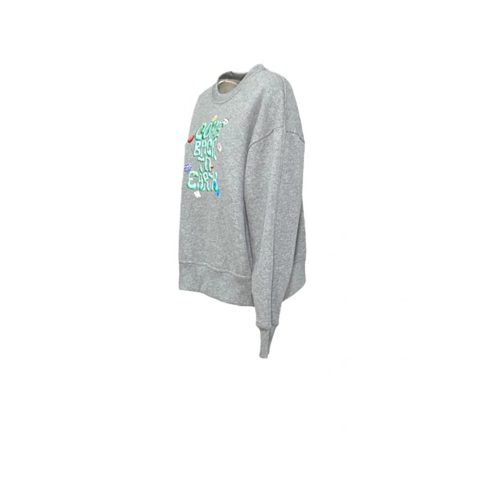 Beatrice .b Gedrukte Sweatshirts en Hoodies Gray Dames