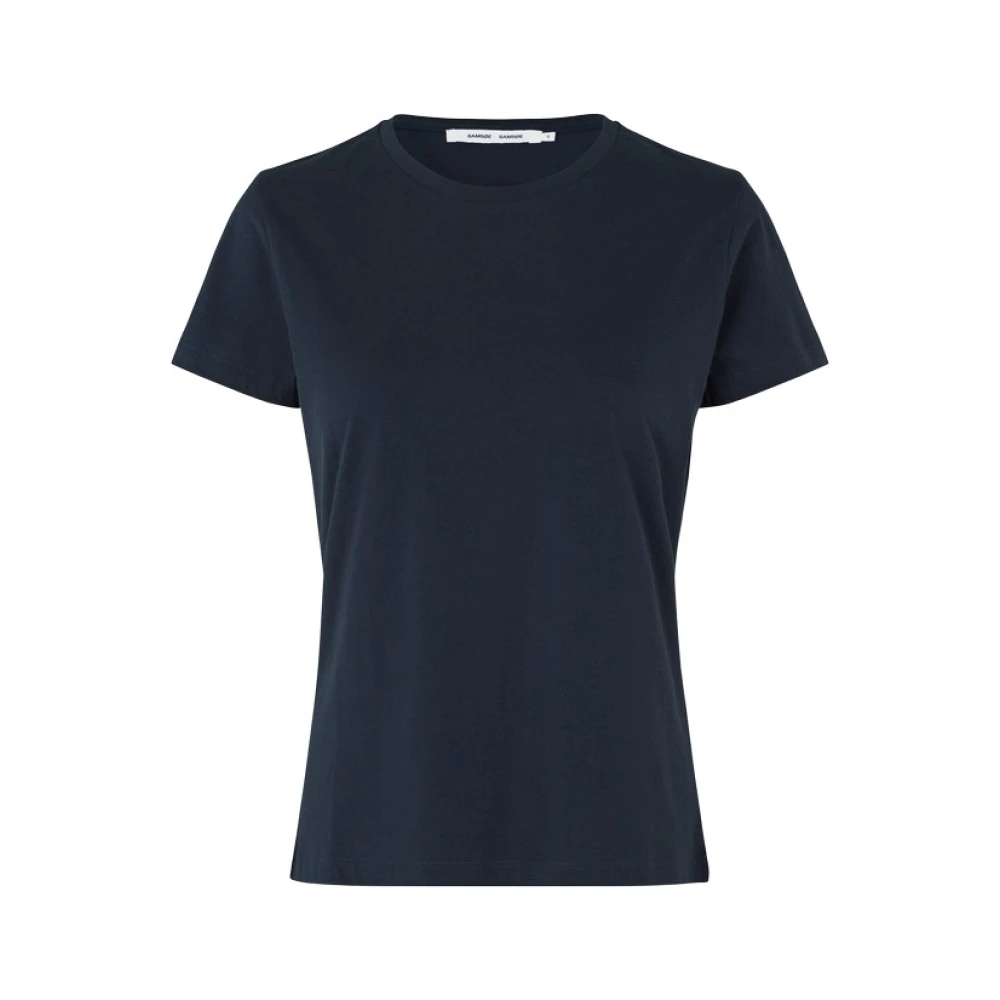 Samsøe Sky Captain Katoenen Tee 205 Blue Dames