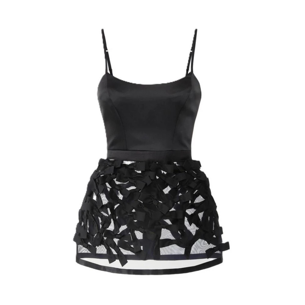 Elisabetta Franchi Polyester Jurken Black Dames