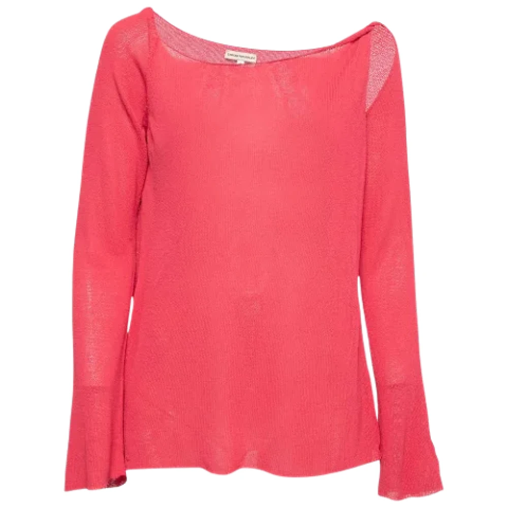 Armani Pre-owned Knit tops Pink Dames