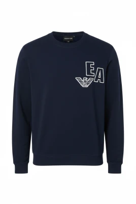 Felpa Girocollo con Logo EA