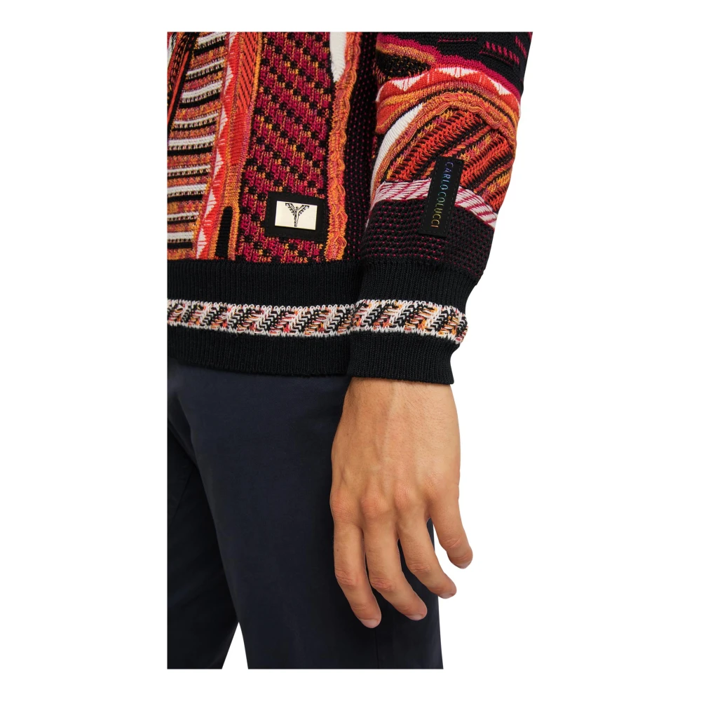carlo colucci Moderne Gebreide Trui Corisell Multicolor Heren