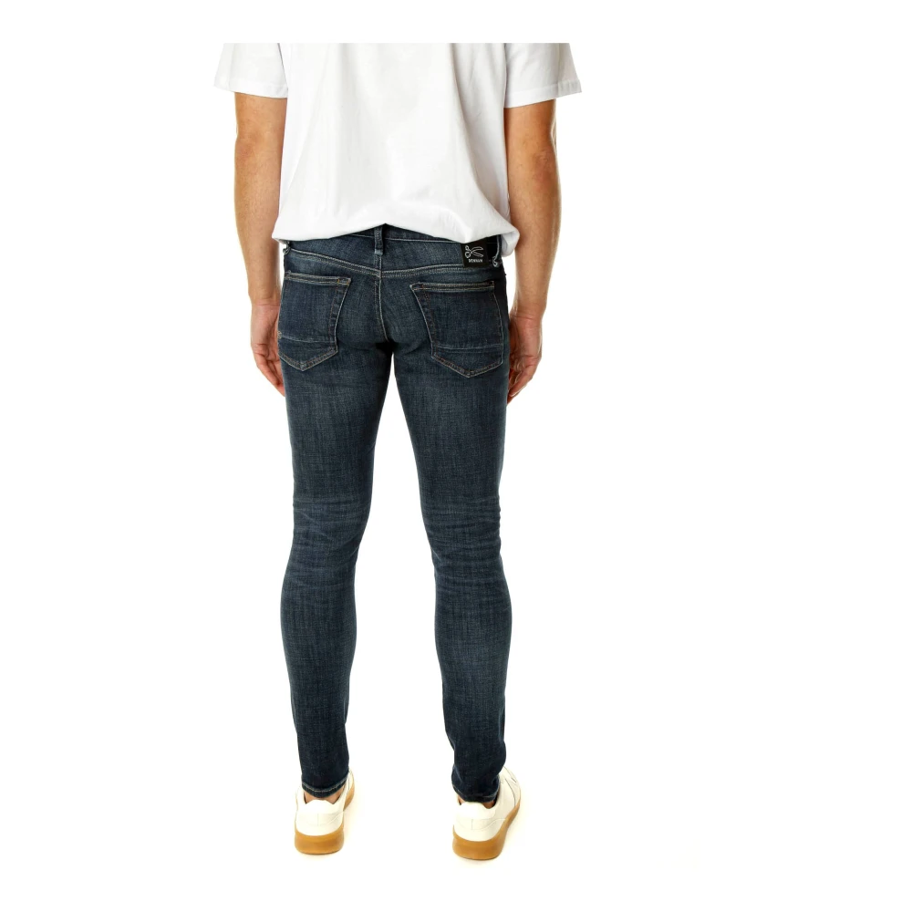 Denham Slim Fit Mid Waist Jeans Blue Heren