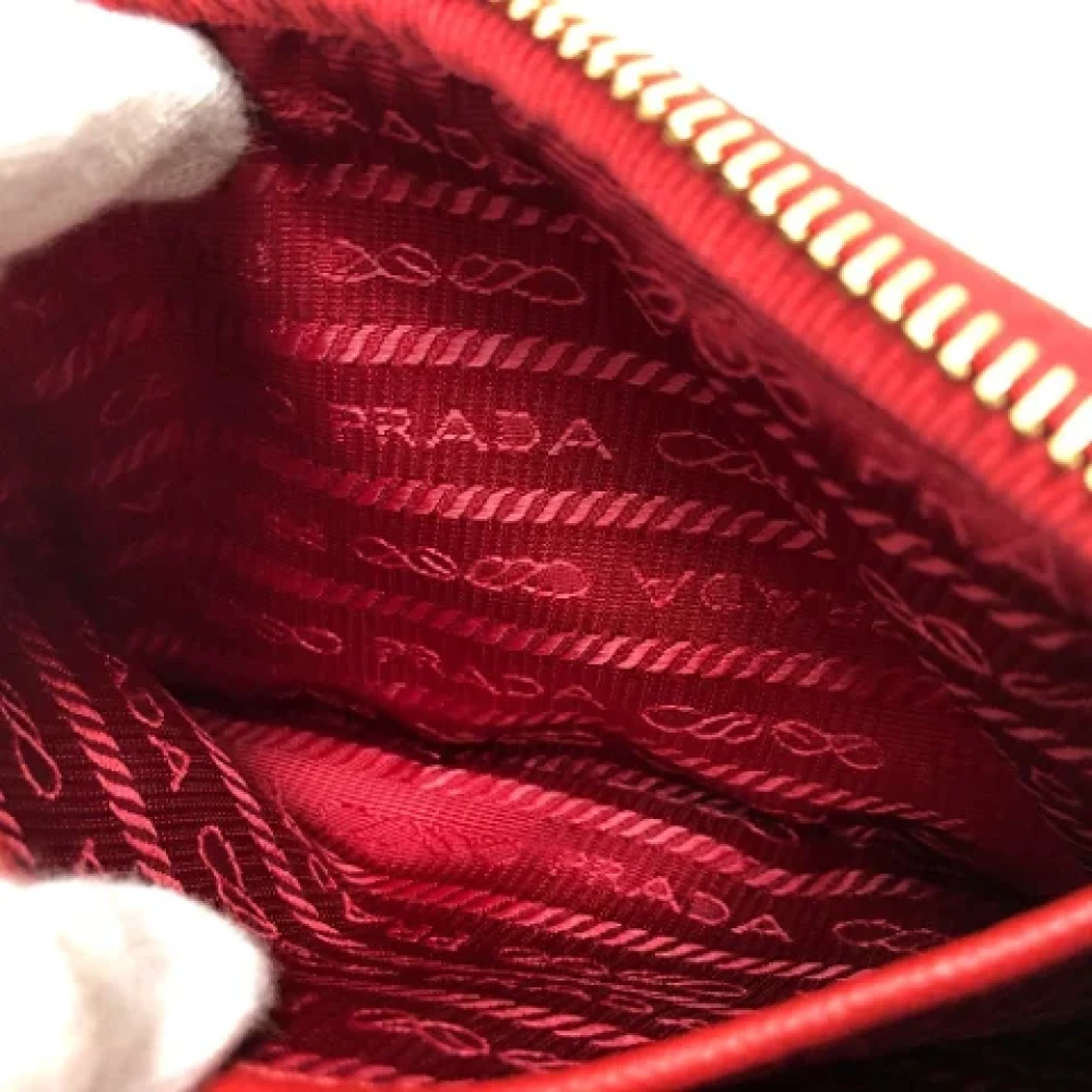 Prada Vintage Pre-owned Fabric prada-bags Red Dames