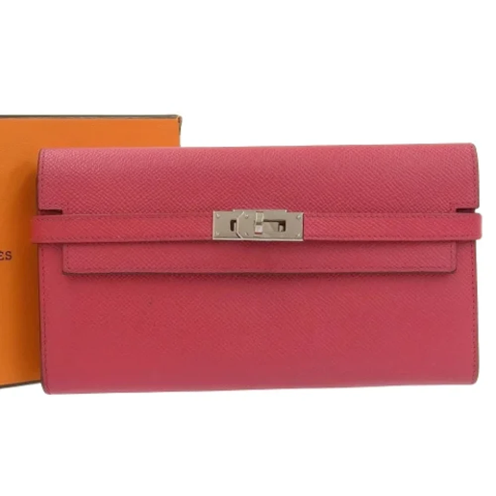 Hermès Vintage Pre-owned Leather wallets Pink Dames