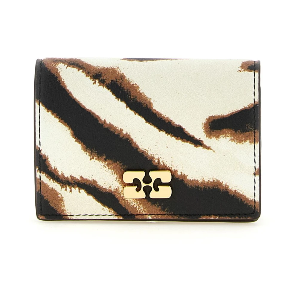 Ganni , Wallets & Cardholders, Female, Beige, One Size, Printed Wallet - Image 3